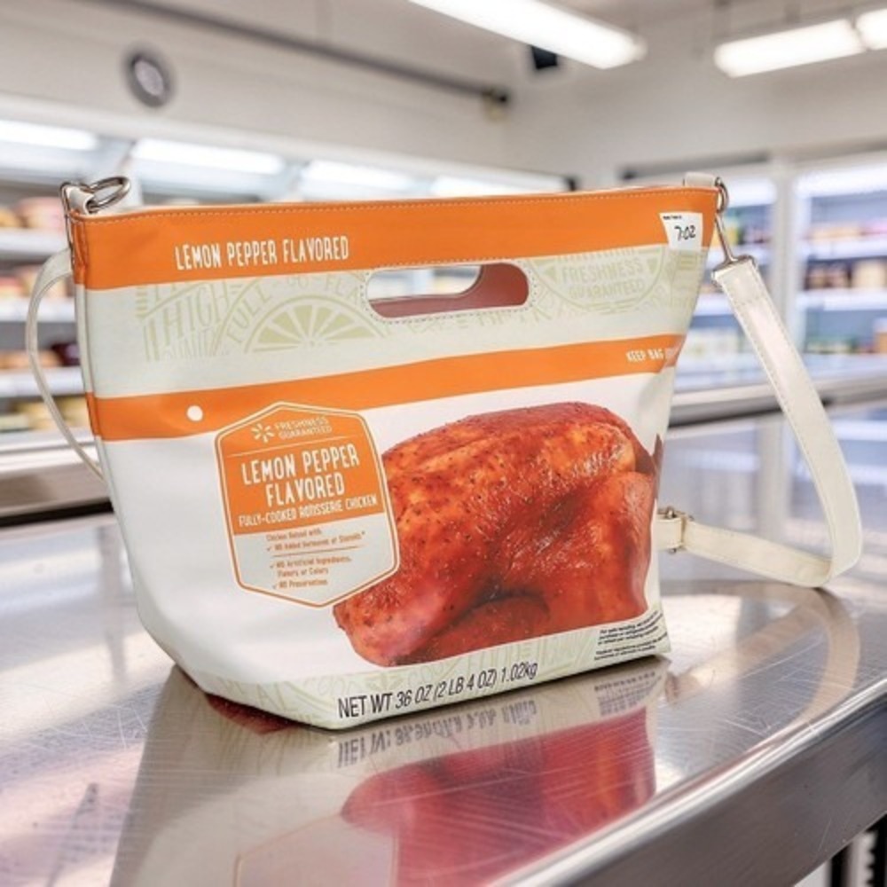 Lemon Pepper Chicken Purse Walmart Rotisserie New Bag Spark Orange Sparkshop NEW